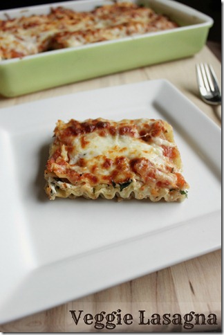 Veggie Lasgna text