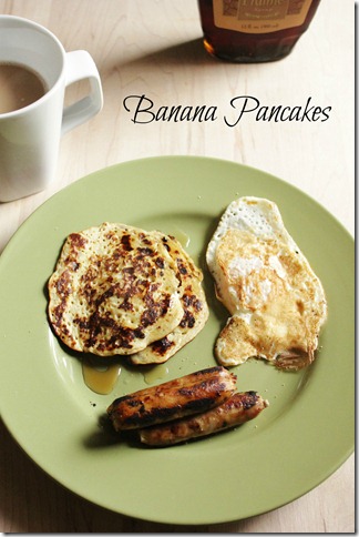 2 ingredient banana pancakes
