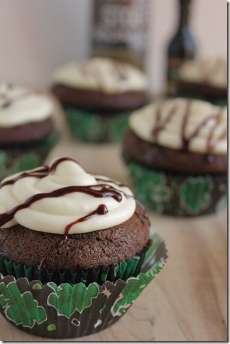 Stout Cupcakes with Baileys and stout frosting (1)
