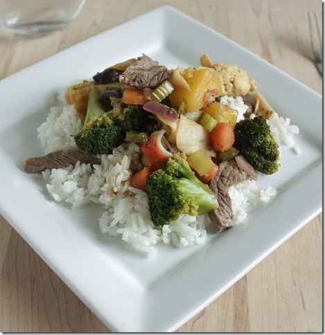 Happy Family Steak Chicken Veggis 