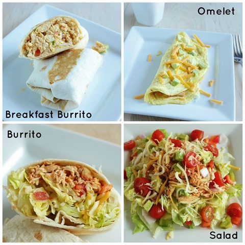 meals with shredded chicken and salsa 2