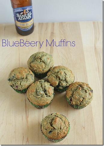Blueberry Beer Muffins Bluebeery
