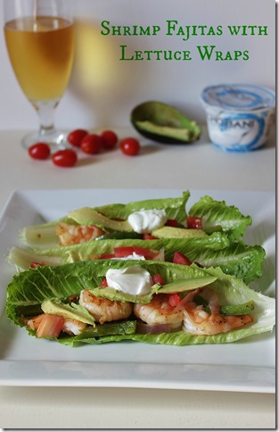 Shrimp Fajitas with Lettuce Wraps text