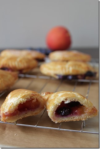 Blueberry and Peach Wheat Beer Hand Pies