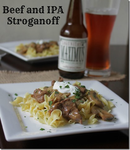 Beef and IPA Stroganoff
