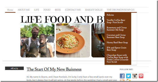 life food and beer the drunken soap company