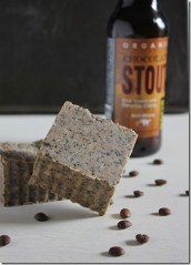 Chocolate Stout with Coffee Beer Soap with Coffee Grounds (2)