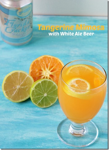 Tangerine Mimosa with White Ale Beer