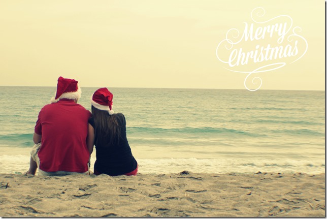 Christmas Card Beach Photo