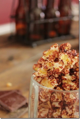 Chocolate Stout and Peanut Butter Popcorn 