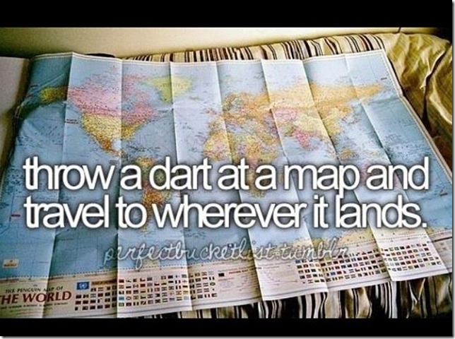 travel bucket list map