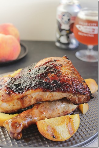 Peach BBQ Sauce with Cigar City IPA- Life Food and Beer