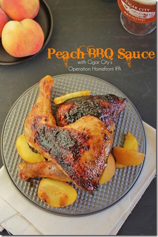 Peach BBQ Sauce with Cigar City IPA- Life Food and Beer