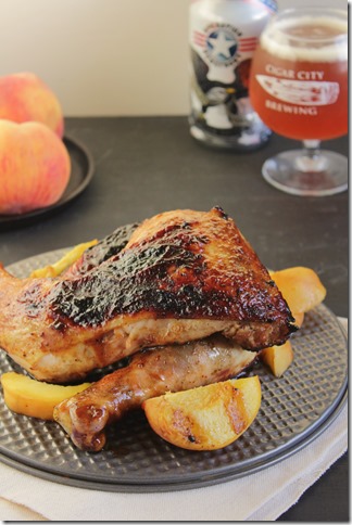 Peach BBQ Sauce with Cigar City IPA- Life Food and Beer