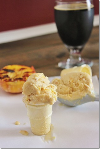 Grilled Peaches and Porter Ice Cream 5