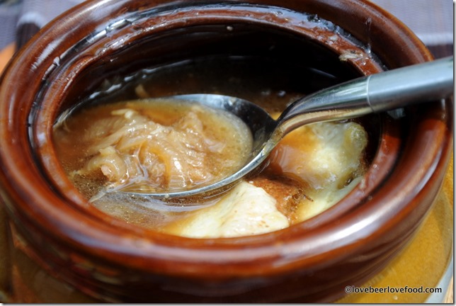 Porter Onion Soup with Gruyere Crostini (6)