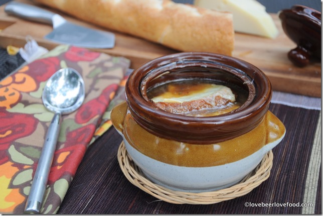 Porter Onion Soup with Gruyere Crostini (4)