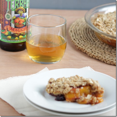 Peach and Blueberry Oatmeal Cobbler  2