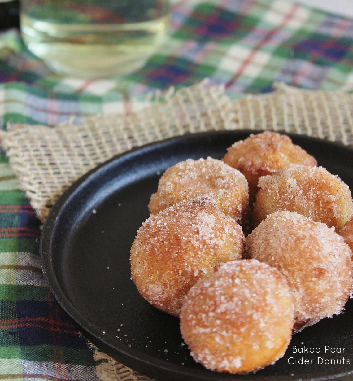 Baked Pear Cider Donuts