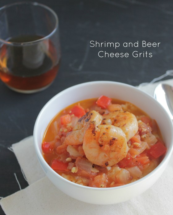 Shrimp and Beer Cheese Grits