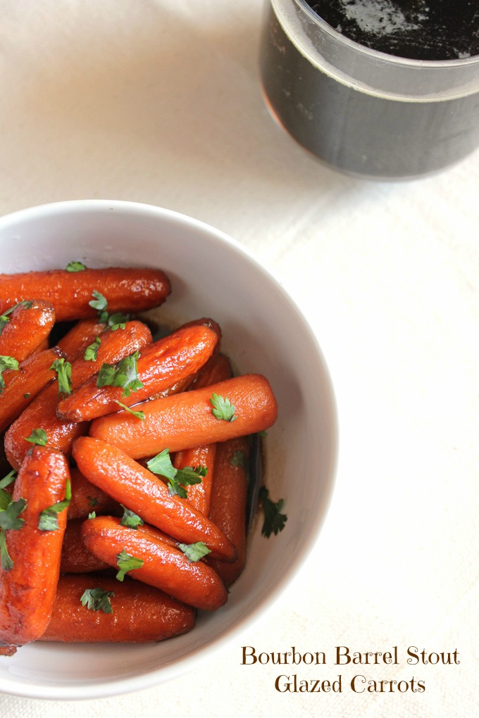 Bourbon Barrel Stout Glazed Carrots