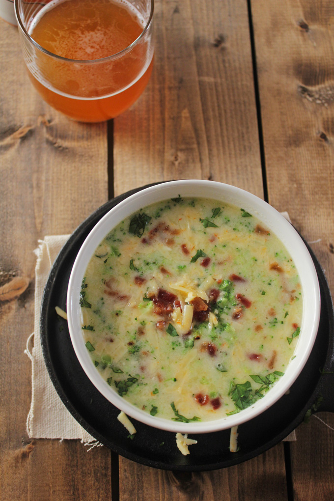 Roasted Broccoli Beer Cheese Soup Bengali Sixpoint